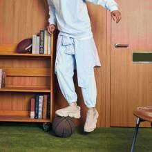 XTEP Sports Suit Unisex Autumn New Item Casual Knitted Long Sleeved Pullover Sweatshirt Knitted Long Pants Sweatpants 877327960170