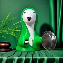 Interesting 3D Printed Dog Knocking Pan Toy, Creative Decompression Prank Gadget