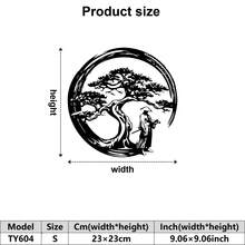 1 件装饰艺术艺伎金属壁雕、传统日式门牌、农舍卧室厨房客厅办公室家居装饰、户外门廊露台礼物、金属艺术品、复古装饰、日式盆景树金属壁饰 - 彩色 - 查看 28