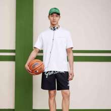 XTEP Kurzarm T-Shirt für Herren, Sommer 2025 Neuankömmling Herren vielseitiges reines Baumwolle Halbarm Basketball Loose-Fit Athletik-Oberteil. 876229010006