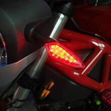 2pcs 12V Motorcycle Signal Indicator Led LED Daytime Running Flowing Water Tail Turn Signal Indicators Flasher Turn Signal Lamp - Multicolor - View 1