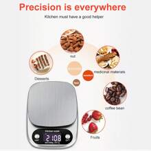 1pc Kitchen Scale, Small Electronic Scale, Home Food Fruit Jewelry Spice Scale, Weighing Range 5000g/0.1g
