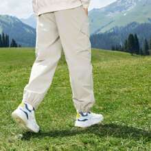 XTEP Xtep Cargo Pants For Men, Spring 2025 New Arrival Outdoor Large Pocket Casual Men's Commuter Versatile Tapered Athletic Pants. 876329560067