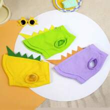 1pc Dinosaur Pet T-Shirt, Breathable Lightweight Comfortable Pullover Clothes For Small Dogs & Cats, Suitable For Spring & Autumn