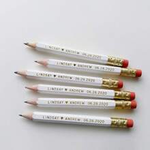 [Custom]Save Date Pencil Personalized Customization Wedding Pencil Wedding Party Game Customized Pencil Parts - Multicolor - View 11