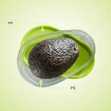 1pc/3pcs/5pcs - Avocado Food Storage Box Space Saving Avocado Saver Plastic Fruit Container For Kitchen Crisper Vegetable Organizer