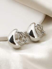 Personalized Casual And Simple Droplet Shaped Ear Clip Earrings Without Ear Holes, Elegant Women's Leisure Travel Summer Fashion Beach Party Jewelry Accessories, Sexy Women Punk Jewelry Daily Wear