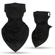 1pc Polyester Skull Printed Sun Protection Face Mask, Holiday Face Mask, All Seasons Ski Masks