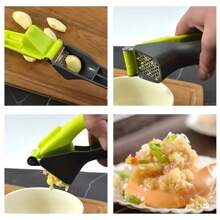 1 Peça Prensa de Alho de Plástico Fácil de Limpar - Plástico, Ferramenta de Cozinha Manual, Pica e Esmaga Facilmente, Esmagador de Alho