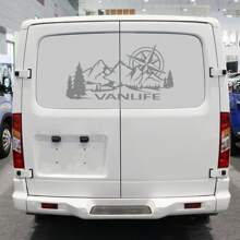 Auto Seitenaufkleber Campingbus Lebensstil Vanlife Dekor Aufkleber Vinyl Dekoration für LKW, Wohnmobil, Bus, Wohnwagen, Kleinbus Autozubehör