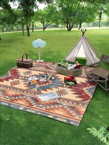 1 Pezzo Nuovo Telo da Picnic/Asciugamano da Spiaggia Impermeabile e Anti-sabbia con Stampa Digitale, Design Alla Moda e Fresco, Adatto Per Campeggio e Picnic