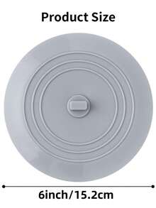 Bathtub Drain Plug, Large Silicone Bathtub Drain Plug Hair Plug Essential Universal Flat Suction Cup Cover, Shower Kitchen Cover For Kitchen Bathroom Accessories And Laundry Room