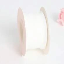 10 码荷叶边丝带装饰荷叶边丝带涤纶双层雪纺丝绸装饰罗缎丝带带轴适用于新娘花束礼品包装婚礼装饰 DIY 工艺品