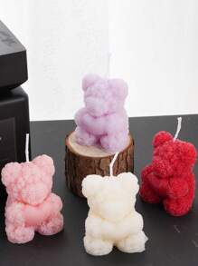1pc Rose Bear Aromatherapy Candle, Lovely Decoration Wedding Partner Hand Gift Home Decoration,Valentine's Day Gift,Birthday Present,Christmas Decorations,Christmas Decor,Christmas Gifts,Room Decor