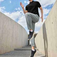 XTEP Men's Sports Pants, 2025 Summer New Arrival Casual Fashion Fitness Men's Flat Hem Athletic Trousers.875229840086