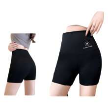 1pc Women Seamless Anti-Chafing Safety Shorts, Thin Slimming Shark Printed Shorts For Summer, Yoga/Cycling Activewear
