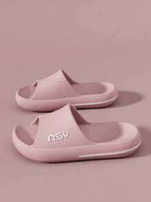 Men's EVA Thick Sole Non-Odor Slippers, Summer Indoor/Outdoor Non-Slip Wear-Resistant Shock-Absorbing Comfortable Casual Flip Flops, Outdoor Leisure Beach Walking Sandals - Pink - View 6