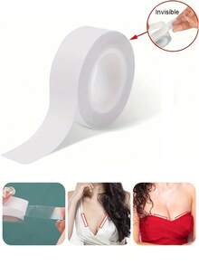 1pc/5m Waterproof Clothing Tape Double-Sided Body Tape Bra Strap Invisible Strapless Tape - White - View 7
