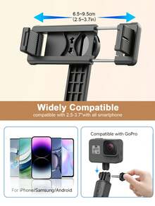 Luz de Relleno LED Portátil Palo Selfie, Palo Selfie Extensible Trípode, Trípode con Control Remoto Inalámbrico, Ligero y Portátil, Compatible con Sistemas iOS y Android, y talla grande, Adecuado para Selfie/Transmisión en Vivo/Fotografía, Perfecto para Vacaciones y Viajes - Luz de belleza negra - Ver 6