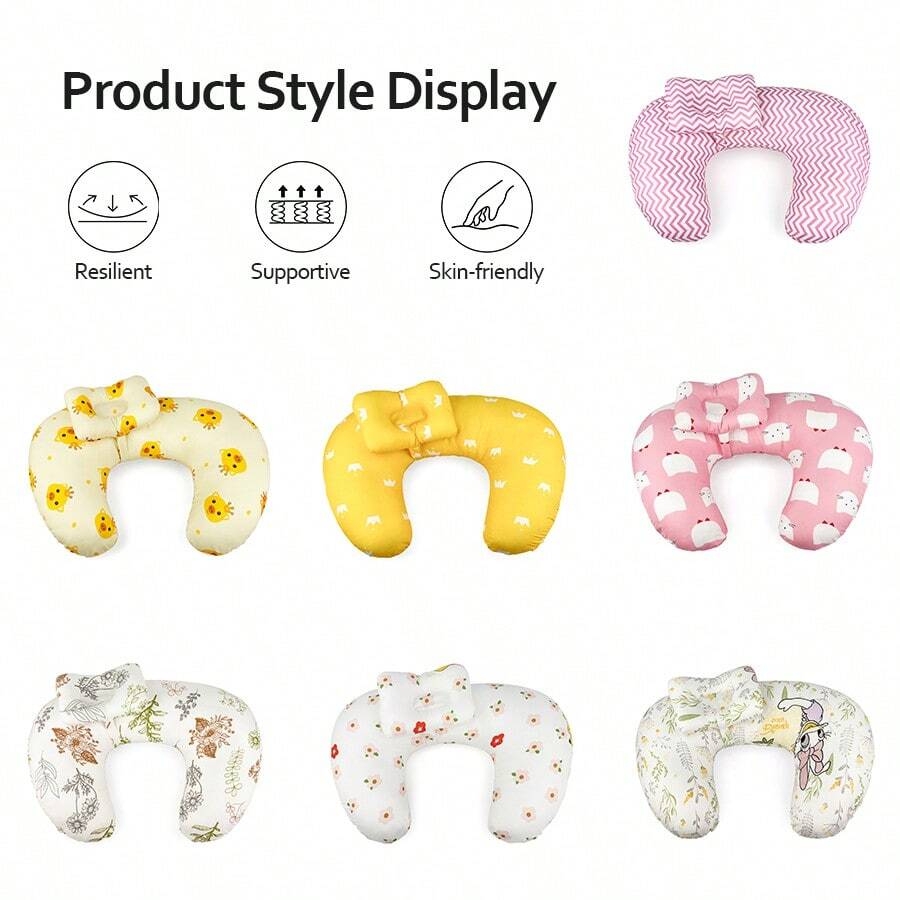 1 件 U 型哺乳枕 - 多功能、可拆卸、可机洗枕套 - 为哺乳、侧睡和孕期提供腰部和颈部支撑 - 混合颜色 - U型哺乳枕 - 查看 1