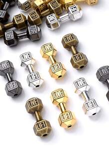 10pcs 8x20mm Antique Dumbbell Beads Alloy Barbell Spacer Beads For Jewelry Making Bracelet Necklace Diy Craft Accessories
