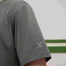 XTEP Polo Camiseta de entrenamiento de manga corta con cuello para hombre, de verano, para fitness y deportes 876229010004