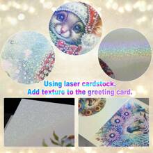 6 Packs 5D DIY Diamond Painting Greeting Cards, Owl, Hedgehog & Bear Designs, Handmade Diamond Art Greeting Card Kits Craft Kit With Asymmetrical Shaped Diamonds, Creative Gift For Christmas, Thanksgiving & Special Occasions