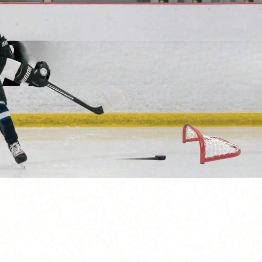 Ice Hockey Goal, 12x10x6 Inches, Red, Mini Size, Suitable For Home And Outdoor Entertainment - Red and White - View 1