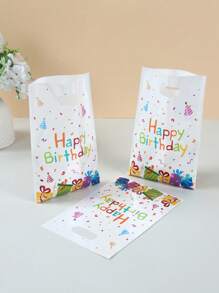 10/25/50 piezas Bolsas de regalo con estampado de confeti colorido para decoración de fiestas de cumpleaños, regalos, favores, suministros de envoltura, artículos de fiesta temática, envoltura de artículos pequeños, envoltura para camping y picnic de cumpleaños, envoltura de artículos de cocina de cumpleaños, decoraciones de cumpleaños, regalos de cumpleaños, favores de fiesta