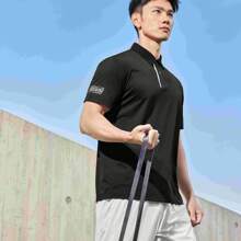 XTEP Camisa polo de manga corta para hombre Xtep, nueva llegada 2025 Camiseta con cuello de entrenamiento de verano para acondicionamiento físico de manga corta, parte superior deportiva 875229020076