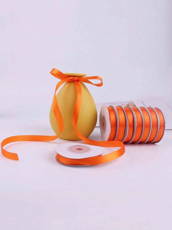 1cm Width 9m/Roll Polyester Decorative Colored Ribbon Craft Gift Wrap