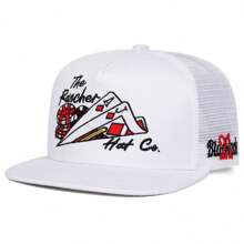 1 Peça Boné de Beisebol de Hip-Hop Bordado de Pôquer Masculino, Chapéu de Sol Fashion Respirável para Uso Externo, Primavera/Outono