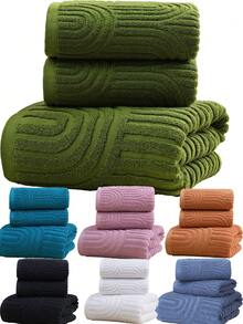 QIBHI 半片提花（轻薄）面料，不厚重，可选作毛巾或浴巾，多种尺寸可选，方便居家、旅行、招待客人使用，毛圈布，吸水性强，柔软舒适，可用作家用洗脸巾或浴巾，适用于浴室、游泳池等场所，也可作为美容院、酒店、运动场所、家居用品等的奢华浴巾，适合护肤用途。