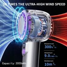 1 pieza Ventilador portátil mini recargable por USB, experiencia de frío helado de 0°C, diseño silencioso sin aspas, larga duración de la batería, alto rendimiento con turbo boost, pantalla LCD, motor sin escobillas, tamaño compacto para uso al aire libre en verano, artesanía digna de regalo