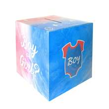 41pcs Gender Reveal Voting Box, Gender Reveal Party Supplies, Surprise Box, Gender Reveal Cards, Voting Box