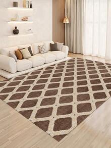 Alfombras de área de estilo abstracto moderno para interiores, nuevo material de terciopelo de perlas de felpa corta para dormitorio, sala de estar, comedor, cocina, oficina, felpudo para exteriores, camping, picnic, gateo de bebé, alfombra suave