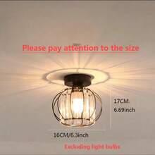 1pc Ceiling Light, Modern Minimalist Crystal Ceiling Lamp For Corridor, Hallway, Patio, Does Not Include Lighting Bulb - Ceiling Lamp - View 12