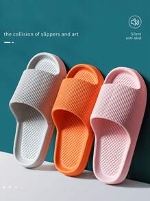 1 par de zapatillas de interior de EVA, zapatillas de hombre, zapatillas antideslizantes de mujer para el baño, para viajes de negocios en hotel, zapatillas ligeras, chanclas, zapatillas de baño, cómodas zapatillas antideslizantes de suela blanda para uso casual al aire libre en la playa, zapatos multiusos, zapatillas antideslizantes y silenciosas de suela gruesa, zapatillas de hogar de suela blanda y suave, resistentes al desgaste y al olor, adecuadas para baños y dormitorios durante la temporada de vuelta al colegio.