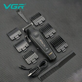  VGR 无绳理发器 可调节电动理发器 塑料材质 可自由调节长度 男士理发器 V-197