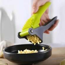 1 Peça Prensa de Alho de Plástico Fácil de Limpar - Plástico, Ferramenta de Cozinha Manual, Pica e Esmaga Facilmente, Esmagador de Alho