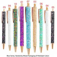 9 Pack Glitzer-Gelroller-Kugelschreiber, mittlere Spitze 1,0 mm, einziehbare Metallstifte mit schwarzer Tinte, mit Pailletten verziert, Kugelschreiber zum Journaling, Geschenke für Frauen und Mädchen