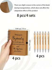 12件/8件 - 员工答谢礼品，圆珠笔配员工答谢笔记本，迷你螺旋灵感笔记本，感谢礼品批发，圣诞礼品，适合志愿者、教师、护士、团队建设、生日、退休和节假日办公室礼品。同事答谢礼品，毕业礼品，圆珠笔配员工答谢笔记本，适合同事、办公室、护士、教师节 - 彩色 - 查看 7