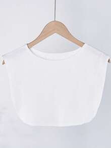 1pc Women's Black, White And Beige Color Fashionable Knitted Fake Collar - Korean Style Fashion All-match Fake Collar - View 7