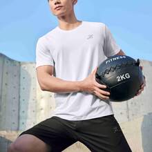 XTEP 吸湿速干短袖男夏新款训练服男士健身T恤透气半袖运动套装875229A70154 - 珍珠白 - 查看 6