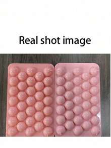 1 件粉色冰球制作托盘，创意冰块模具，厨房小工具 - 粉色 - 查看 8