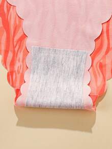 8pcs Women Seamless Stripe & Leopard Print Breathable Silk Comfortable Underwear - Multicolor - View 9