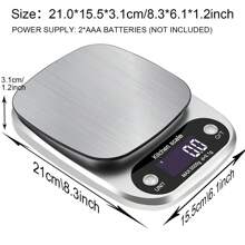 1pc Kitchen Scale, Small Electronic Scale, Home Food Fruit Jewelry Spice Scale, Weighing Range 5000g/0.1g