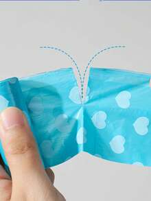 3/5/10卷婴儿一次性尿布袋，带分配器的垃圾袋，方便快捷的尿布处理，无香型，15个/卷 - 彩色 - 查看 7