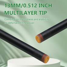 Professional Billiard Cue Stick - 13MM Leather Tip Pool Cue - Authentic Billiard Cues For Superior Performance - Black - View 5