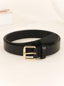 4pcs/Set Simple Design PU Leather Belt With Classic Buckle, Casual & Elegant For Jeans And Jackets - Multicolor - View 6